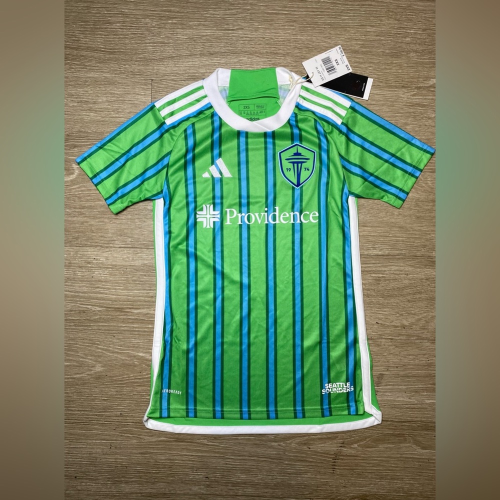 Women's Size 2XS Seattle Sounders 2024/25 Home Jersey Adidas IP5981 NWT Soccer